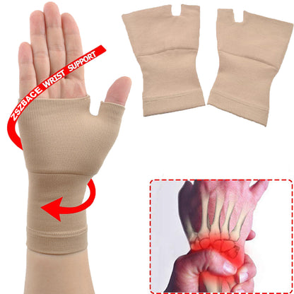 Wrist and Thumb Support - Compression Hand Sleeves- Lightweight, Breathable- Relieve Strains, Sprains, Instability, Arthritic Wrists