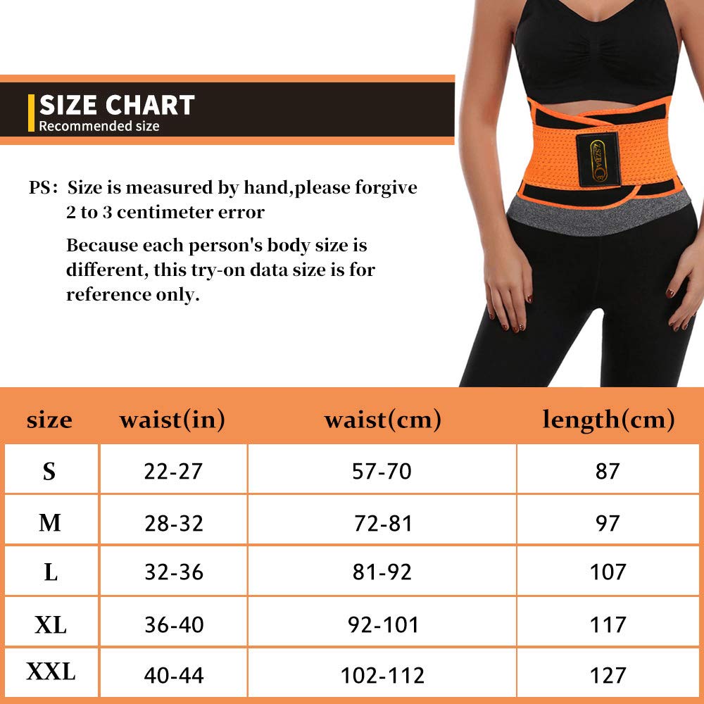 Xtreme Power Belt Orange Shaper (X-LARGE) Support Hot Gym Workout Neoprene  Back Support Lumbar 