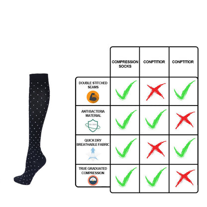 ZSZBACE Compression Socks for Men Women Nurses Runners 20-30mmHg Medical Stocking Athletic