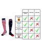 1 Pairs Compression Socks 20-30mmHg for Men and Women Running Support Socks