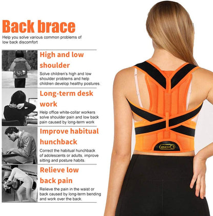 ZSZBACE Back Brace Posture Corrector for Women and Men Back Lumbar Support