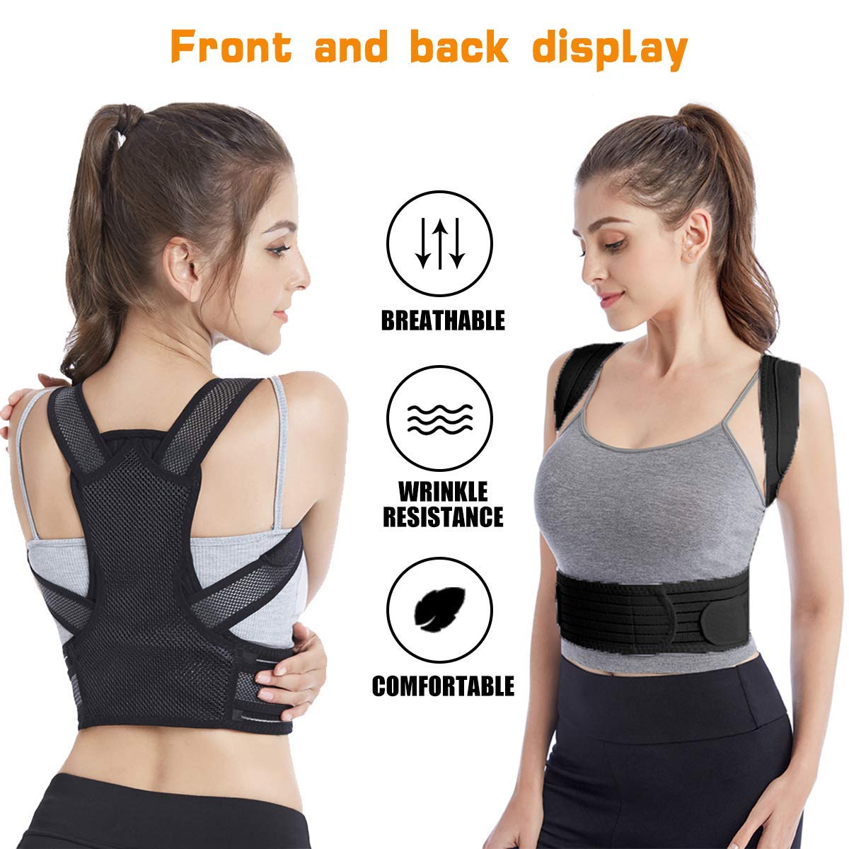 Posture Corrector for Men and Women Adjustable Upper Back Brace for Cl –  zszbace brand store
