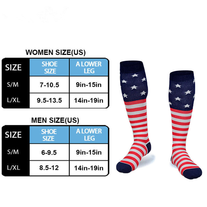 Compression Socks for Women & Men Circulation, Knee High Stockings Support for Nursing, Athletic, Hiking, Running