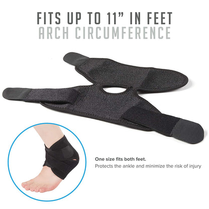 Ankle Support Brace, Breathable Neoprene Sleeve, Adjustable Wrap