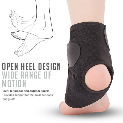 Ankle Support Brace, Breathable Neoprene Sleeve, Adjustable Wrap