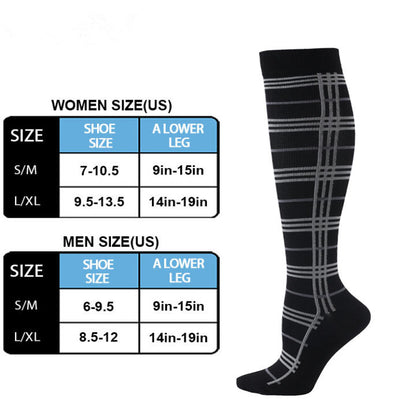 Compression Socks for Women & Men (1 Pairs) 15-20 mmHg is Best for Athletics, Running, Flight Travel, Support