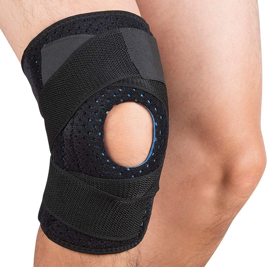 Knee Braces with Spring Stabilizers & Gel Patella Pad for Knee Support – Adjustable Compression Wrap for Running, Arthritis, Meniscus, Tear for Men & Women