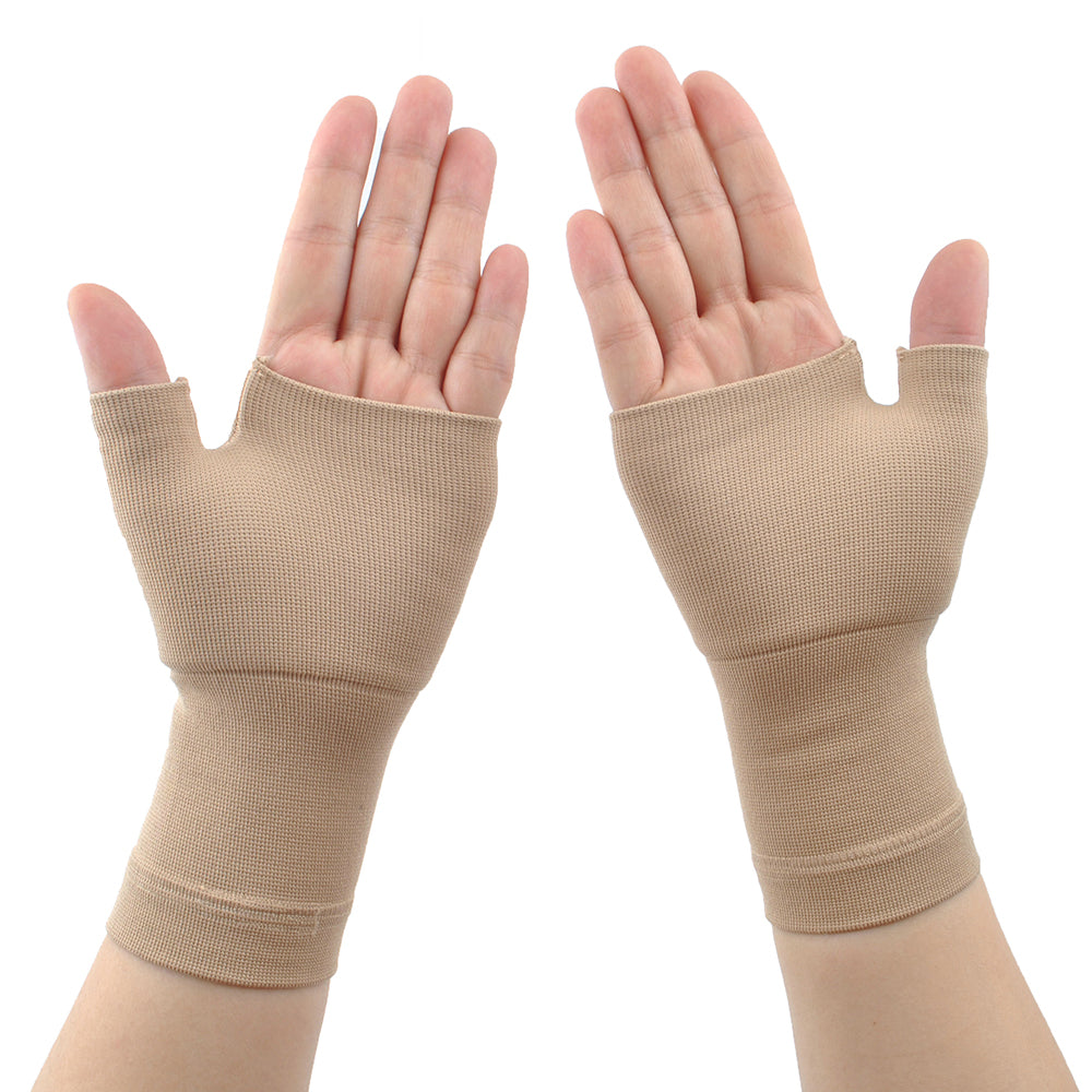 Wrist and Thumb Support - Compression Hand Sleeves- Lightweight, Breathable- Relieve Strains, Sprains, Instability, Arthritic Wrists