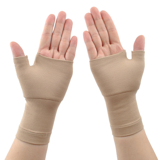 Wrist and Thumb Support - Compression Hand Sleeves- Lightweight, Breathable- Relieve Strains, Sprains, Instability, Arthritic Wrists