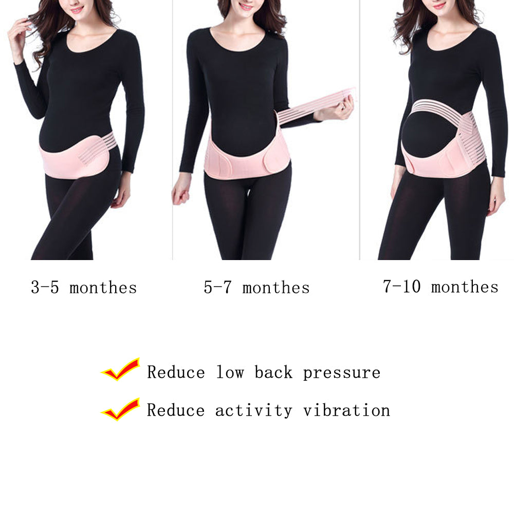 Pregnancy Belt - Belly Band for Pregnant Women to Support Back/Waist/Abdomen - Breathable & Adjustable Belly Brace