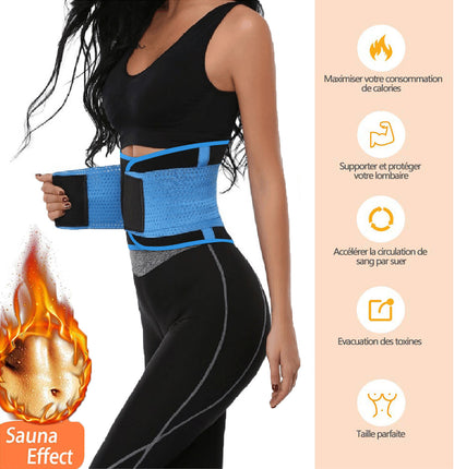 Waist Trainer Belt for Women and Men - Waist Cincher Trimmer - Slimming Body Shaper Belt - Sport Girdle Belt